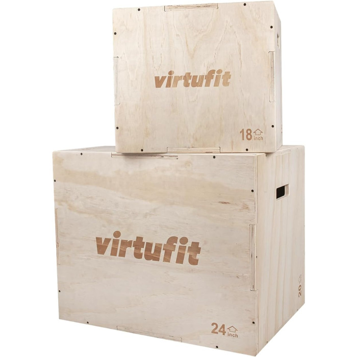 Пліо-бокс VirtuFit 3-в-1 - малий - 40x45x50 см - Стрибок/Пліометричний