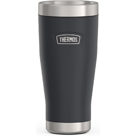 Термокружка Thermos ICON 470 мл, графітова, з нержавіючої сталі, ізотермічна, герметична, зберігає тепло 7 годин/холод 22 години, для кави, зручна для подорожей, BPA-free, можна мити в посудомийці