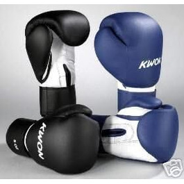 Боксерські рукавички Kwon Fitness 8OZ/10OZ, сині/білі