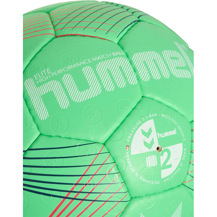 Гандбольний м'яч hummel Elite Hb дорослий розмір (2, ЗЕЛЕНИЙ/БІЛИЙ/ЧЕРВОНИЙ)