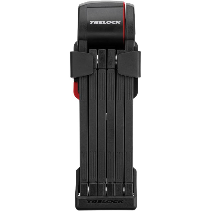 Складаний велосипедний замок TRELOCK FS 380/85 TRIGO, 85 см, з тримачем, рівень безпеки 9, 2 ключі, чорний