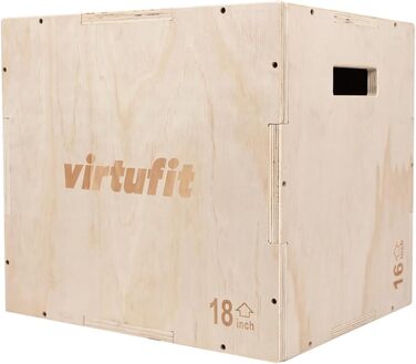 Пліо-бокс VirtuFit 3-в-1 - малий - 40x45x50 см - Стрибок/Пліометричний