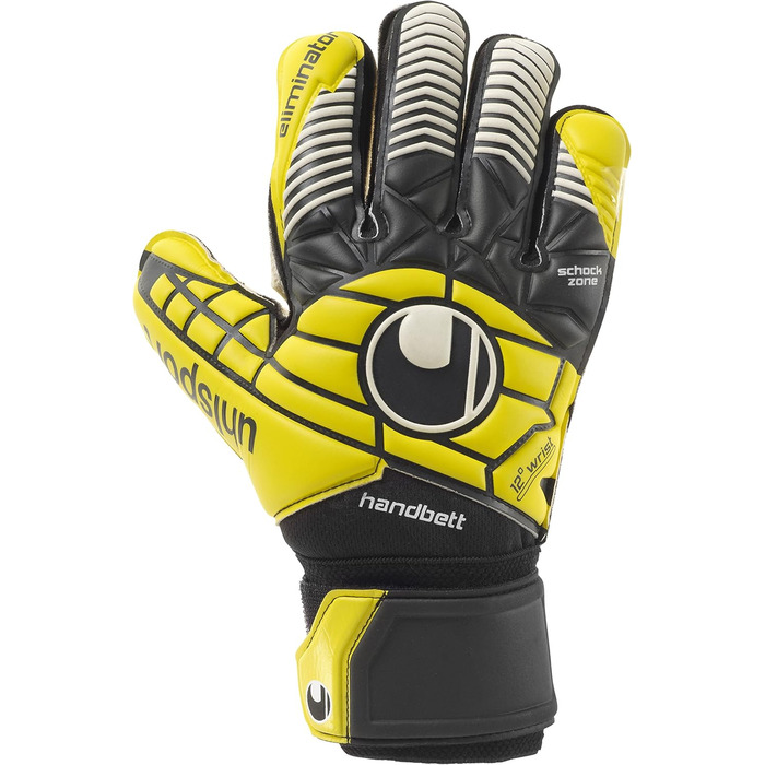 Рукавички uhlsport ELIMINATOR HANDBED SOFT 9.5 Чорний/Жовтий/Білий