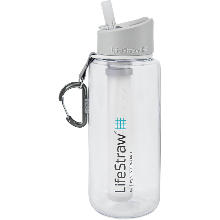 Пляшка для води LifeStraw 1 л пластик 006-6002148 2 ступені прозора 1 л прозора