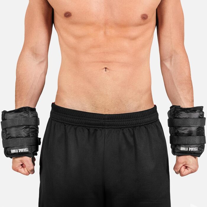 Обтяжувачі для рук і ніг GORILLA SPORTS, регульовані, набір 2 шт, 1-10 кг