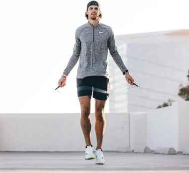 Скакалка EliteSRS Boxer 3.0 для фітнесу та кардіо, професійна боксерська скакалка з полімерними ручками та антиковзким покриттям, не плутається, ПВХ