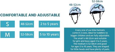 Дитячий велосипедний шолом Kiddimoto Goggle Pilot M, 53-58 см, синій, для дітей 5-12 років