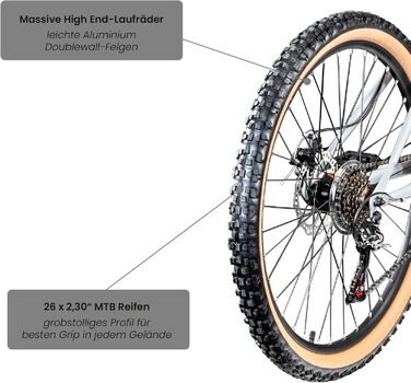 Для дорослих/підлітків від 145 см, 18-шв., аморт. вилка, 600 MTB 26"