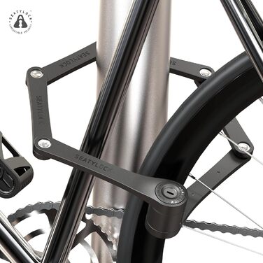 Складаний велосипедний замок FoldyLock Compact 85 см з ключем та кріпленням – високий рівень безпеки для електровелосипеда, самоката та ролика