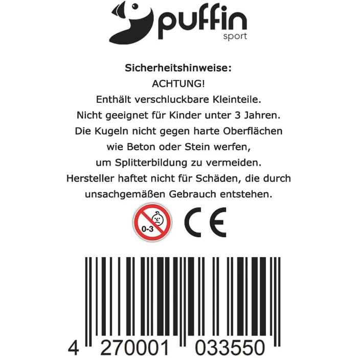 Набір Puffin Boule - Петанк з 8/6 метал. кульками та аксесуарами