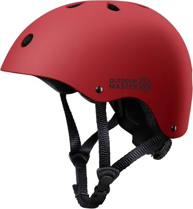 Дитячий велосипедний шолом OutdoorMaster, регульований, для скейтборду, самокату та баланс-байку, знімні підкладки