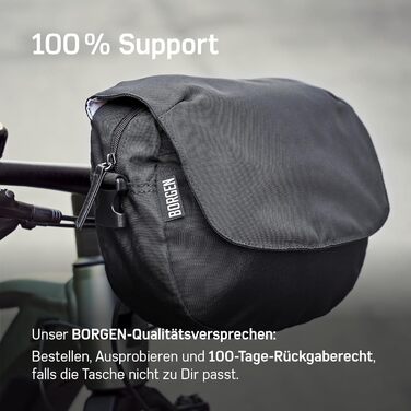 Велосумка Borgen KLICKfix на кермо, водостійка, 5 л, чорна