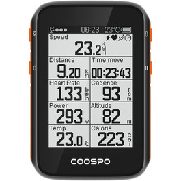 Велокомп'ютер COOSPO BC200 GPS, Bluetooth 5.0 ANT, 2.4