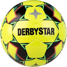 Футзал м'яч Derbystar Brillant APS для дорослих, жовто-зелено-оранжевий, розмір 4