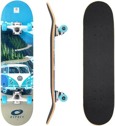 Скейтборд Osprey Volkswagen Absolute Beginner Double Kick Trick, 78,7 x 20,3 см Maple Deck Explorer