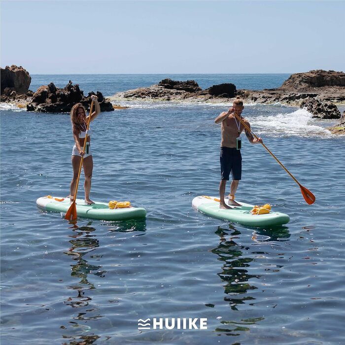 Високоякісні аксесуари для веслування Stand Up - HUIIKE Sup Board, дошка для веслування стоячи з подвійним використанням весла та сидіння для байдарки Веслування стоячи з великою стабільністю Весло для веслування стоячи (зелене)