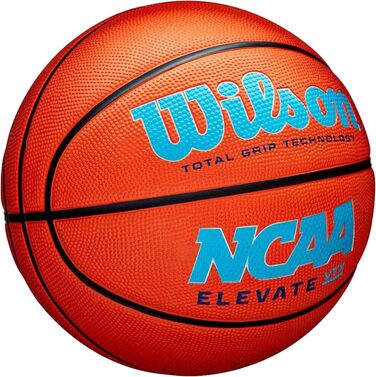 Вілсон Унісекс-Дорослий баскетбольний м'яч NCAA Elevate Vtx (5, помаранчевий/синій)