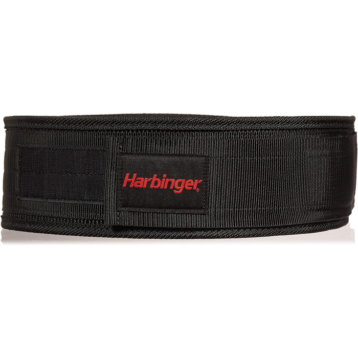 Пояс для важкої атлетики Harbinger нейлоновий, фітнес силовий тренінг FirmFit Belt 19 см L