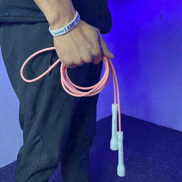 Скакалка Elevate Speed Rope MAX, професійна, міцний ПВХ з нейлоновим осердям, 5 мм, довжина до 3 м, посилені ручки