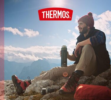 Пляшка для напоїв Thermos Mountain 0,9 л, нерж. сталь, 24 год. гар./хол.