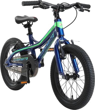 MTB Алюмінієвий V-Brake 4-5 років Синій/Зелений, 16