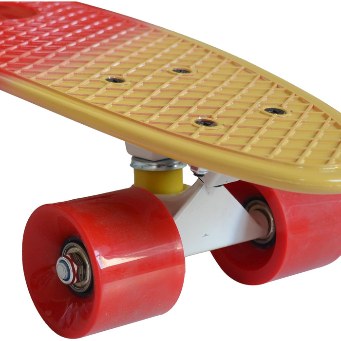 Міні-скейтборд MUWO Cruiser Penny Board, PU колеса, 55 см, червоний