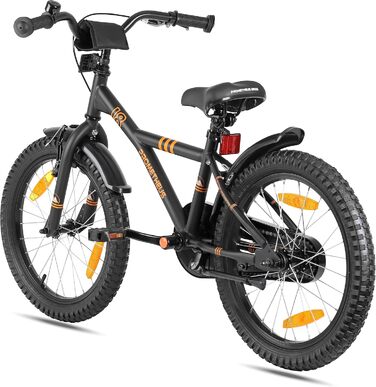 Велосипед дитячий 6+, Coaster Brake, чорний/помаранчевий, 18