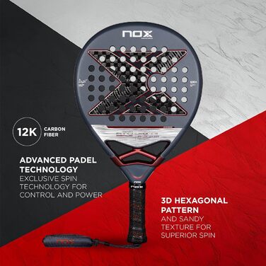 Ракетка Nox AT10 Genius 12k Agustin Tapia Padel 360-375г