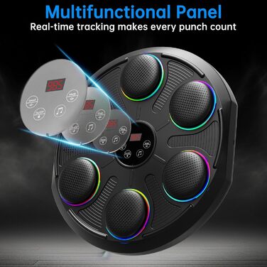 Розумний музичний бокс-машина настінна з Bluetooth, LED підсвіткою, 12 режимами швидкості, для дітей та дорослих