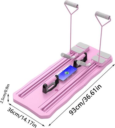 Тренажер для пілатесу YYQSW, багатофункціональна дошка для тренажера для преса, ролик для автоматичного відскоку, складна дошка для вправ, домашній пілатес, портативний тренажерний зал для домашніх тренувань