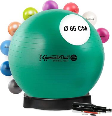 М'яч Pezzi MAXAFE 42-75 см з Ball Bowl & Pump 65 см Зелений