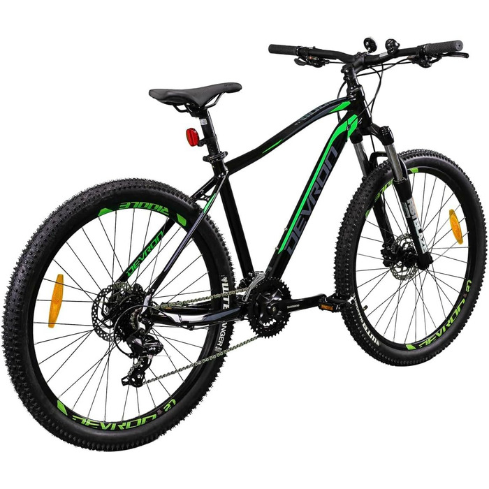 Гірський велосипед Devron Riddle RM1.7 для чоловіків - Alu Hardtail, 27,5 дюймів, himano 3x8, гідравлічний Cheibenbreme, чотиристоронній MTB для пригод (сірий, S)