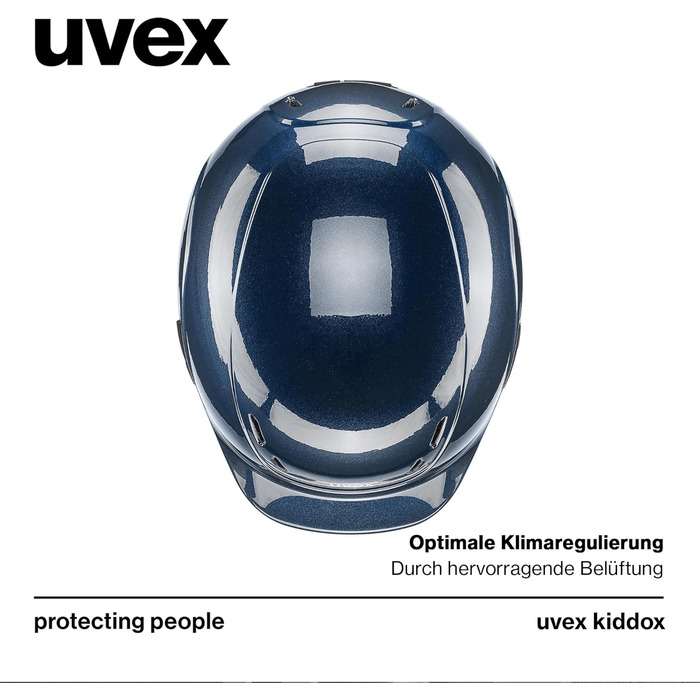 Дитячий кінний шолом uvex kiddox, легкий, з індивідуальним регулюванням розміру, оптимальною вентиляцією, глянцевий