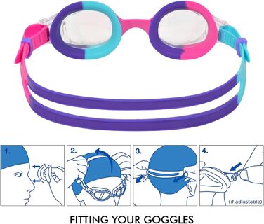 Окуляри Zoggs Baby Little Bondi Aqua/Purple/Clear, один розмір