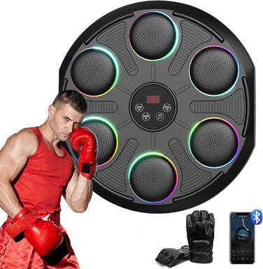 BUBA Музична бокс-машина, настінна інтелектуальна Bluetooth колонка з LED підсвічуванням, 12 швидкостей та режимів, для дітей і дорослих