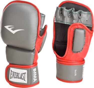 Боксерські рукавички Everlast Train Advanced MMA, 200 г S/M Червоний/Сірий