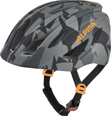 Велосипедний шолом Alpina PICO Flash Black-CAMO ORANGE Gloss, глянцевий, захисний, для дорослих