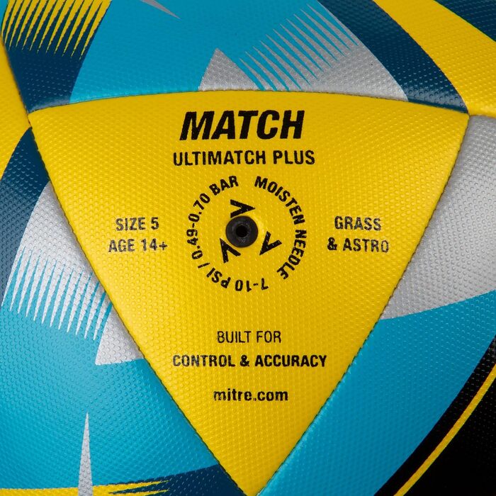 Футбольний м'яч Mitre Ultimatch для юніорів, підвищений контроль, зносостійкість, точність