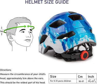 Велосипедний шолом SIFVO дитячий хлопчики та дівчатка 50-57см, дитячий велосипедний шолом зі знімним козирком Дитячий шолом Мультиспортивний шолом дитячий безпечний та зручний 5-14 років (темно-синій)