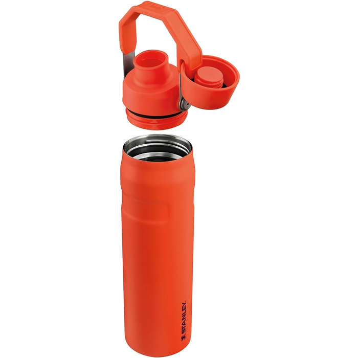 Термос-пляшка Stanley Iceflow Fast Flow 0.6 л, спортивна, тримає холод 10 годин, не протікає, BPA-free, для води, Tigerlily Plum, придатна для миття в посудомийній машині