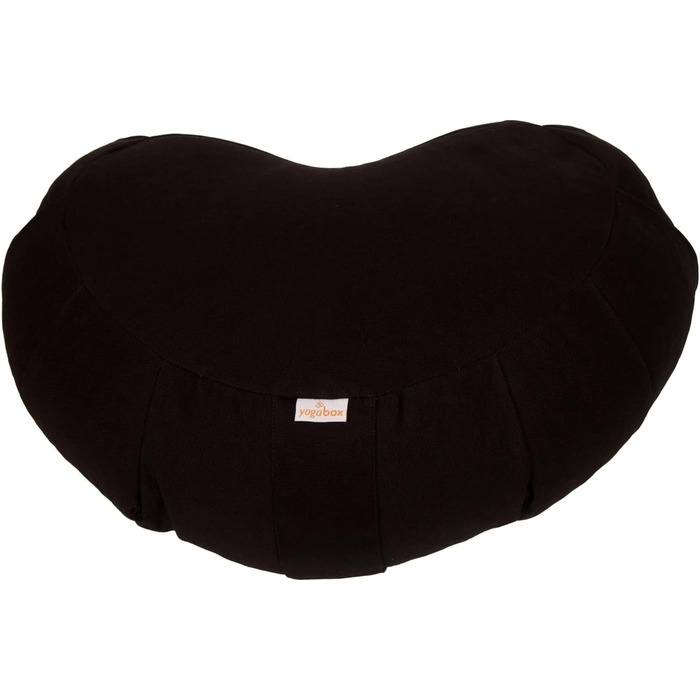 Подушка для медитації Yoga Box Zafu Zen Crescent Moon Basic із застібкою-блискавкою Black