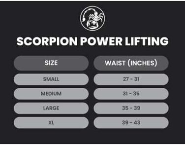 Пояс для змагань з важкої атлетики Scorpion Power Lifting Пояс для змагань Стандартний шкіряний ремінь для важкоатлета (L, коричневий)