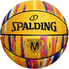 Мармуровий м'яч Spalding 84401Z, баскетбольні м'ячі унісекс, жовтий, 7 EU