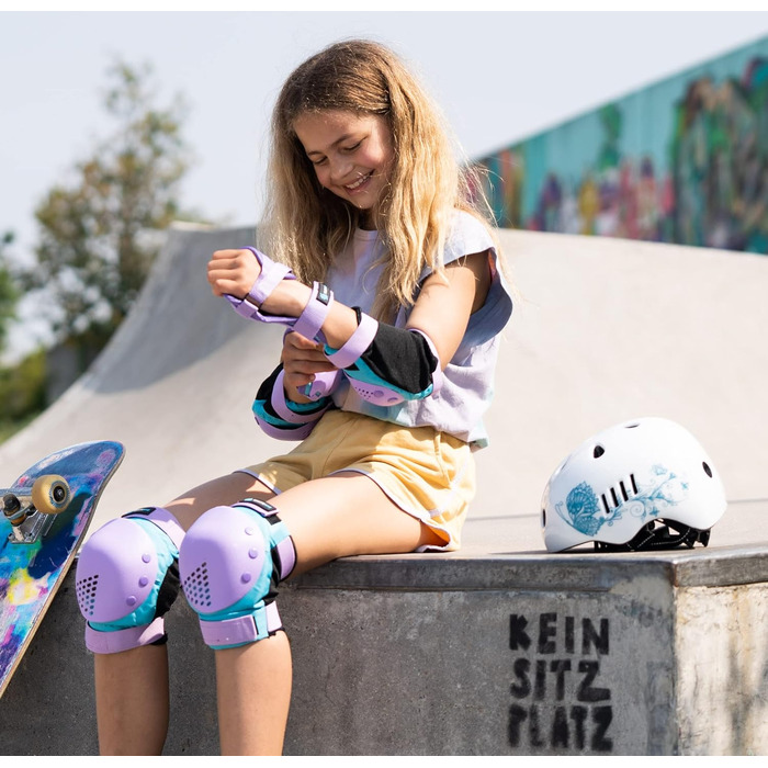 SKATEWIZ Велошолом та скейтшолом для дітей і підлітків, німецький виробник, 8 стильних дизайнів, надлегкий дитячий шолом