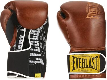 Боксерські рукавички Everlast 1910 Класичні, коричневі, 12 унцій