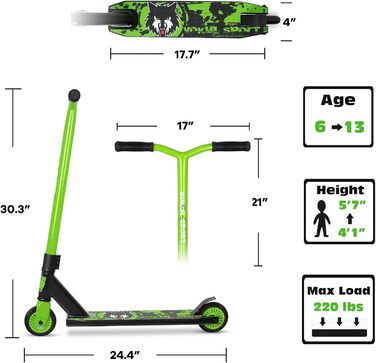 Трюковий самокат Joycruise Profi для дітей 6+, руль 360"