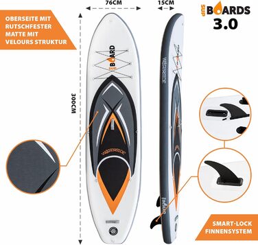 Набір SUP Board 3.0 X-Bay Надувна дошка для веслування 3м