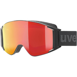 Лижні окуляри Uvex Unisex G.gl 3000 To (Упаковка з ук) чорний килимок/червоний-LaserGold Lite Один розмір одномісний