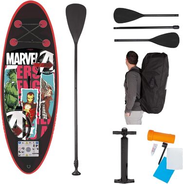 52500 Bondi Aquatic Kids SUP Board Set Stand Up Paddling, Multicolor (SUP Marvel Avengers), 52500 Bondi Aquatic Kids SUP Board Set Stand Up Paddling, Multicolor (SUP Marvel Avengers)