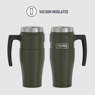 Термокружка Thermos Stainless King 473 мл, армійсько-зелена, нержавіюча сталь